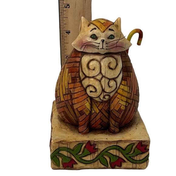 Jim Shore Heartwood Creek Elijah Cat Figurine 5" Multicolor Folk Art 114422 - Picture 5 of 6